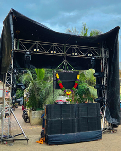 Braguero de aluminio del tejado de la etapa al aire libre del sistema del braguero de la iluminación con la cubierta del PVC