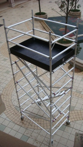 Andamio Doble A Medida 1.35x2x2.45m Con Escalera De Aluminio 