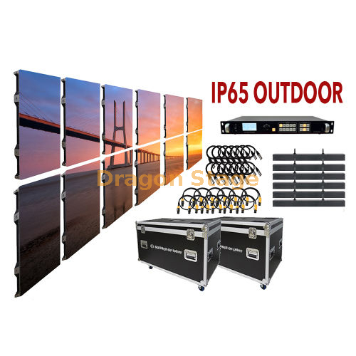 Solución de paquete de pared de vídeo LED P3.9 pantalla LED móvil evento al aire libre Panel LED pantalla LED 5x3m