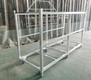Carretilla de platoforma de cubierta de cubierta de escenario portátil de aluminio personalizada/carretilla de montaje completo para almacenamiento de transporte