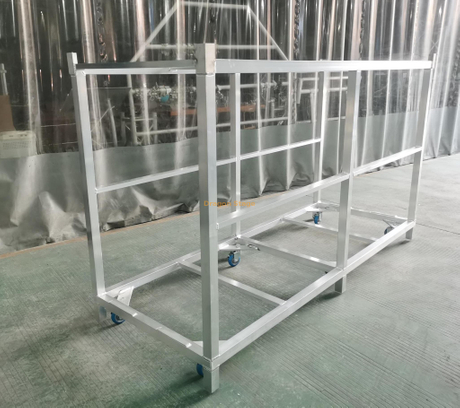 Carro de plataforma de cubierta de cubierta de escenario portátil de aluminio personalizado/carro de montaje completo para almacenamiento de transporte