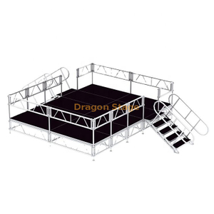 Cubierta de plataforma móvil portátil de aluminio los 4x3m del podio de la etapa del concierto del equipo de la etapa