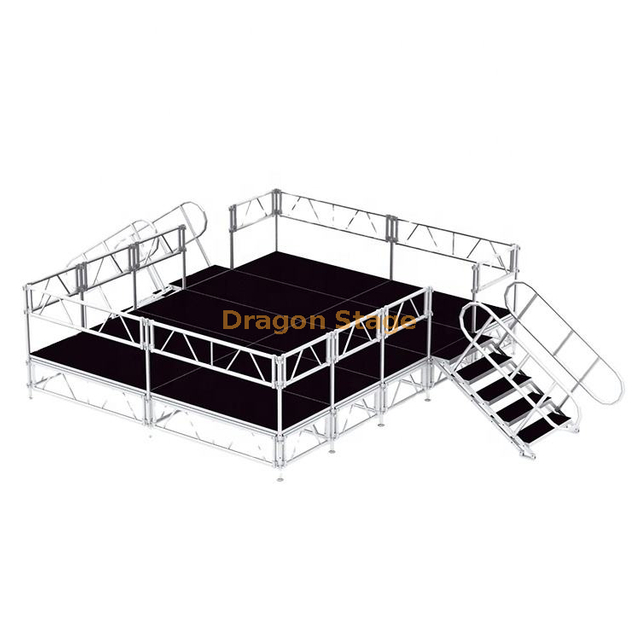 Cubierta de plataforma móvil portátil de aluminio los 4x3m del podio de la etapa del concierto del equipo de la etapa