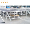 Suelo de aluminio para escenario de eventos 20x11m con 2 escaleras