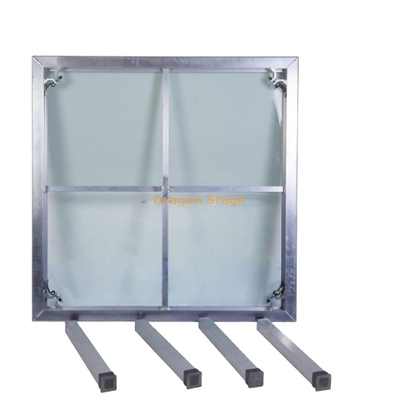 Patas portátiles de altura fija Quik Stage de aluminio