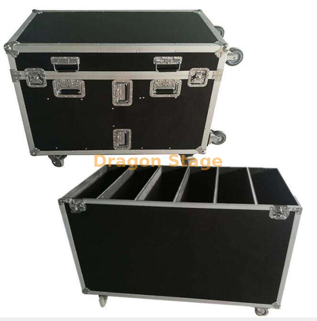 Caja de vuelo de aluminio para TV LCD de 65' para fiesta de transporte de nuevo diseño