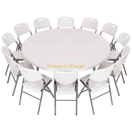 Mesa de comedor plegable plástica redonda del HDPE del banquete para los acontecimientos al aire libre