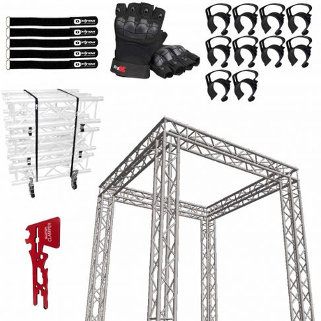 Stand de feria comercial cuadrado Truss SQ-10x10 de 290 mm con paquete de accesorios