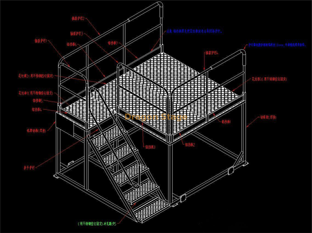 Plataforma de Trabajo Móvil Radomo Aluminio 2,5x2x1,2m