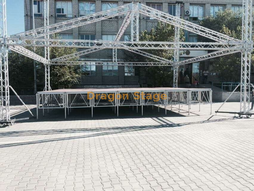 Techo de armadura de escenario de concierto de aluminio 9x9x6m
