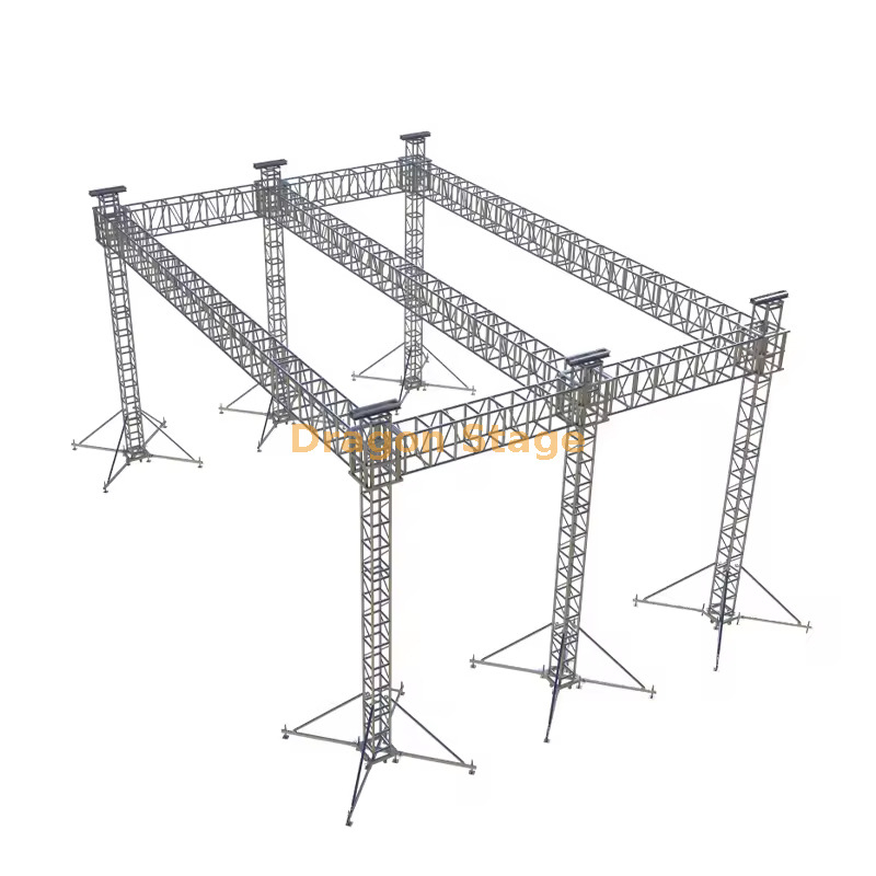 Sistema de armazón de techo para escenario de aluminio de alta resistencia de 25x14x12m (altura de 12m, armazón de espita de gran envergadura)