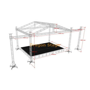 13x9x8m de aluminio Concierto de la armadura del techo con armadura LED Display