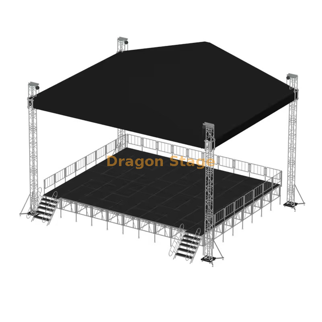 Armazón de techo de aluminio para conciertos 13x7x7m