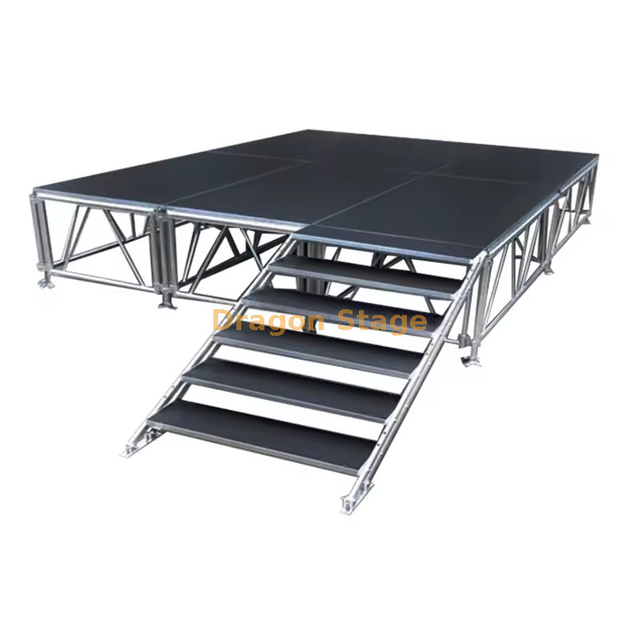 Estructura de marco de aluminio Rendimiento de armadura Etapa 4x3m