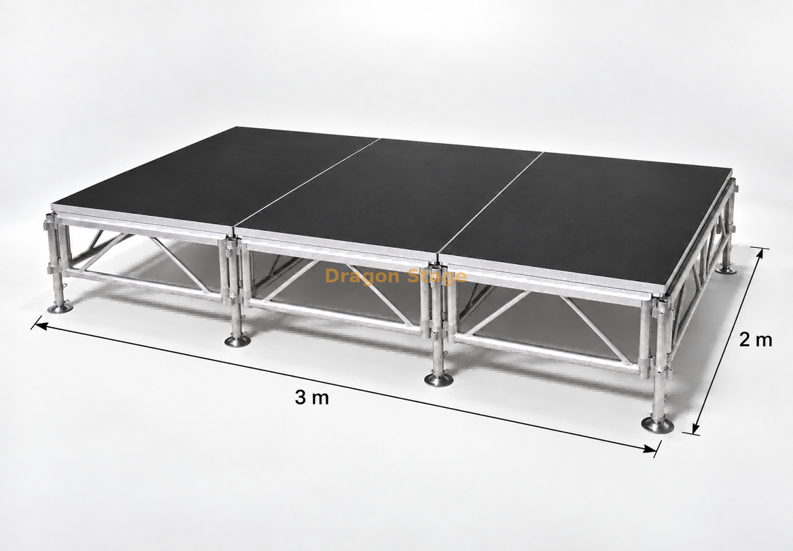 Mini Plataformas de Escenario Modulares Móviles 3x2m 