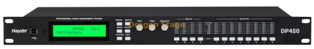 DP480 Procesador de audio DSP profesional de 4 entradas y 8 salidas