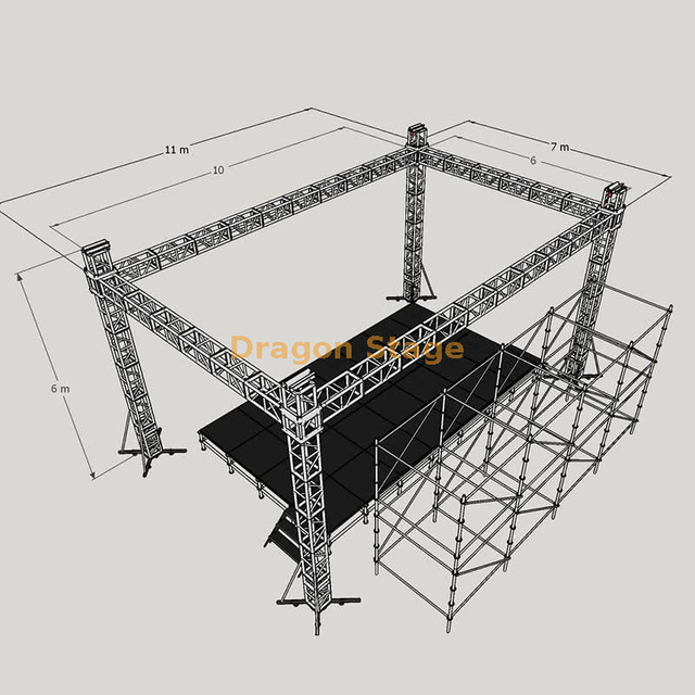 290 mm Dj de armadura DJ 10x6x6m