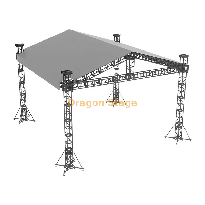 Sistema de armadura de techo para exteriores de aluminio profesional de 8x5x6m