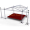 Sistema de armadura de techo de escenario a dos aguas de aluminio de 13x12x8m con alas de altavoz