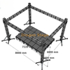 Armadura de escenario estándar de aluminio africano para cruzada al aire libre 8x6x6m