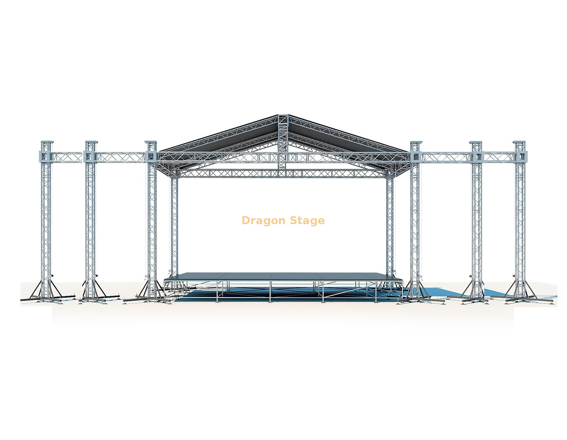 Aluminio de aluminio altavoz de altavoces techo de armadura de 8x6x8m