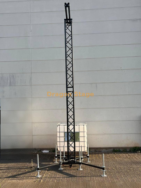 Line Array sistema de armadura de altavoz PA de aluminio resistente negro de 6M