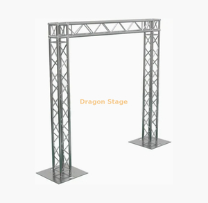 Sistema de armazón de poste de portería de aluminio de 3,6 m (armazón de espiga de 290 mm con base de acero de 1 x 1 m, altura de 2,4 m)
