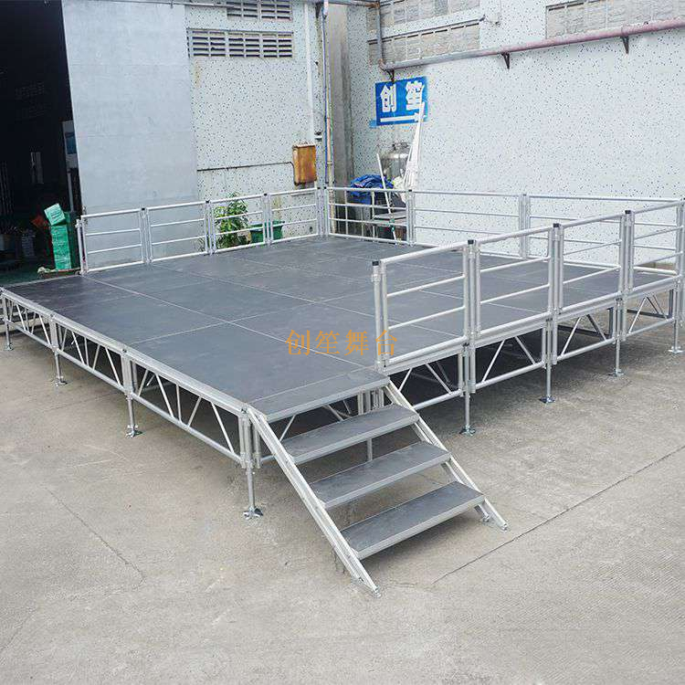 Etapa cuadrada ligera de aluminio Parque para el evento 7.32x4.88m altura 0.8-1.2m
