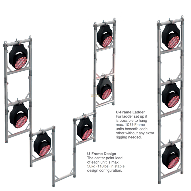 Truss de iluminación de aluminio Display 600mm U Frame Truss