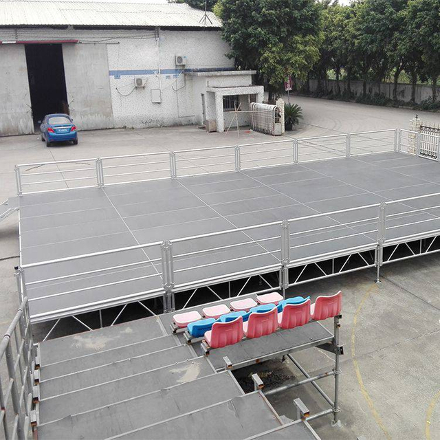 Escenario al aire libre portátil de aluminio para equipos de escenario de eventos 9x6m