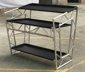 Mesa plegable de pesas ligeras de pesas de aluminio.