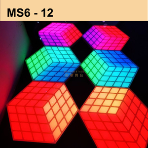 Escenario de baile portátil Pantalla LED Dj Stage 3D Magic Cube MS6-12