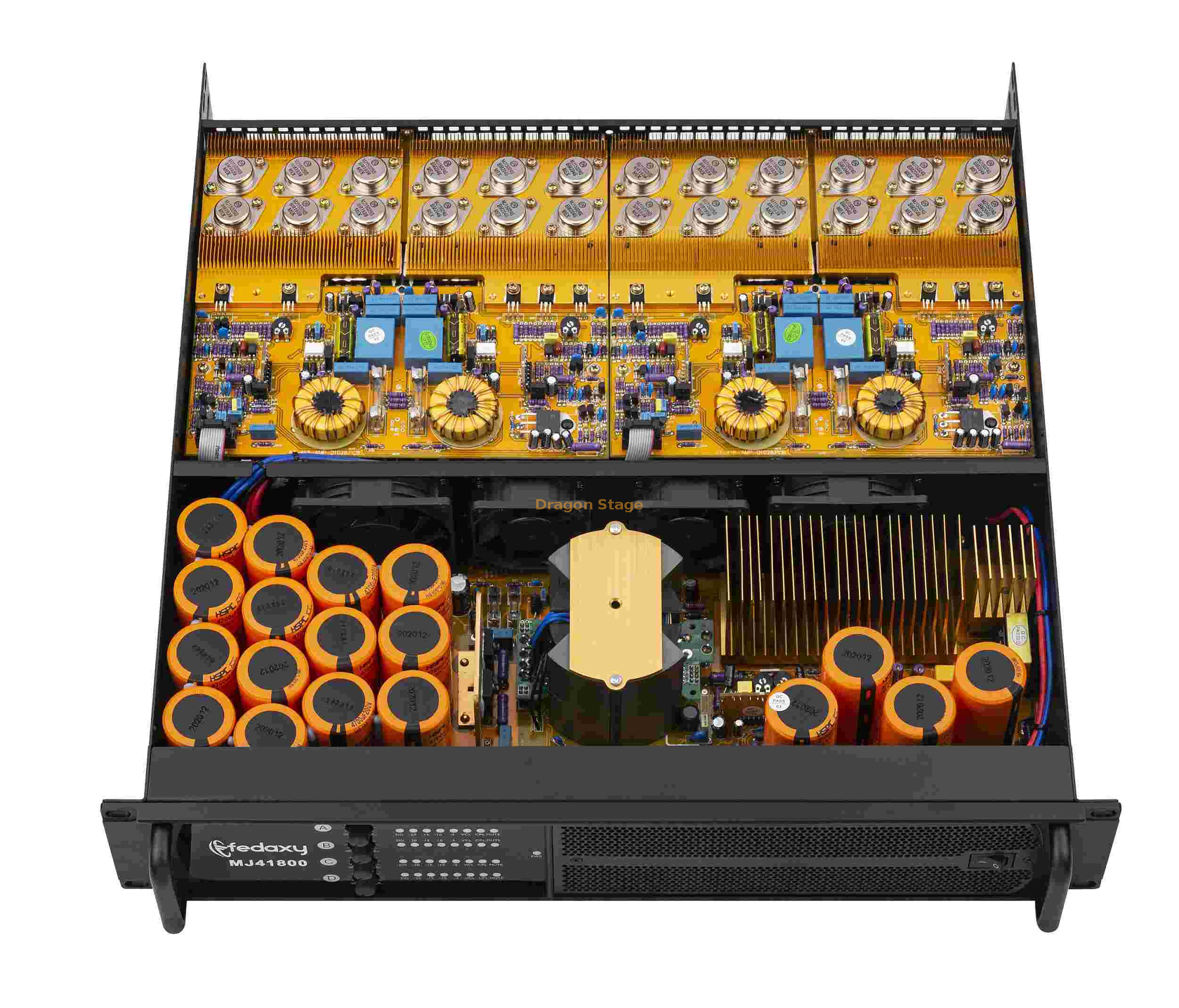 Amplificador de potencia Clase de eficiencia TD Circuito 4 canales Amplificador de potencia de 1300 vatios