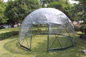 Hotel al aire libre Big Clear Bubble Igloo Lona transparente Geodésica Glamping House Cubierta de PVC Camping Dome Carpas para la venta