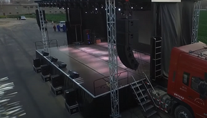 Armadura de techo de luz de escenario para escenario de concierto al aire libre portátil de aluminio
