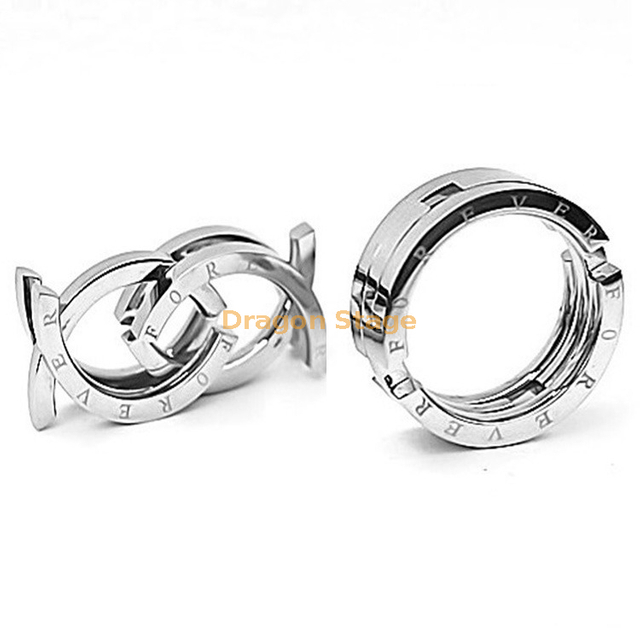 Joyería de moda personalizado creativo beso pez nuevo diseño dedo plata acero inoxidable pareja anillo