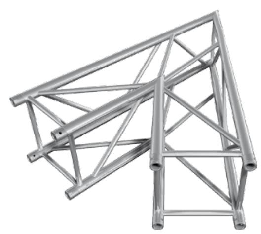 FT44-C19/HT44-C19 tubos caja 50×2 truss para eventos