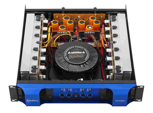 Amplificador de potencia analógico clase H serie FC4H de 4 canales (2U 4 canales) 4x300W 4x400W 4x600W 4x800W 4x1000W 4x1300W 4x1500W