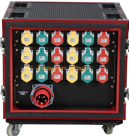 Gabinete enchufable impermeable de 18 vías Entrada de enchufe impermeable 63A 