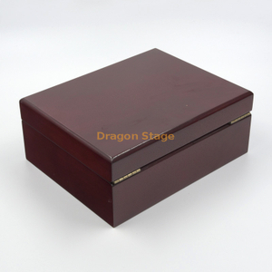 Caja de regalo de joyería de madera blanca Mdf lacada personalizada de gama alta con cerradura