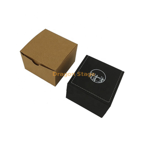 La fábrica de la caja de madera modificó para requisitos particulares la caja de reloj barata del cuero de la PU del pequeño regalo del logotipo de encargo del OEM