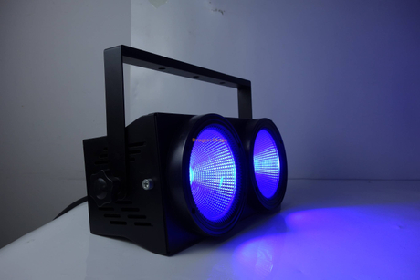 Piezas de luz de audiencia de luz de cara COB tricolor de 2 ojos