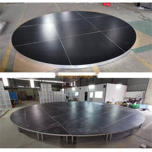 Etapa de la plataforma portátil redonda de aluminio de la etapa del braguero para el diámetro los 3,6 m de la altura los 0,3 m del partido del acontecimiento
