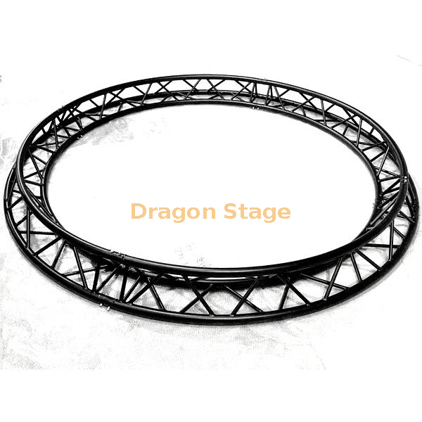 Truss circular de escenario de aluminio negro de 3 m de diámetro