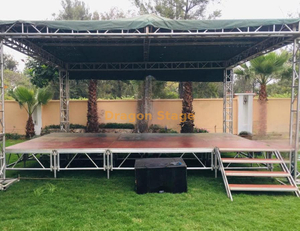 Escenario de aluminio portátil duradero 15,86x12,2 m