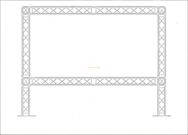 Pantalla de banner de truss de colgar fácilmente 4x4m