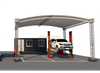 Armadura de techo de aluminio para estacionamiento de automóviles