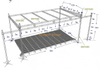 Sistema de armadura de etapa plana personalizada de 20x12x10m
