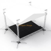 Sistema de armadura de concierto de aluminio Barrier Tour Performance con escenario 6x6x6m 