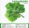 Decoración y obstrucción de las tuberías de agua, corteza de árbol simulada, plantas verdes, hojas verdes grandes, 1 (12 ramas)